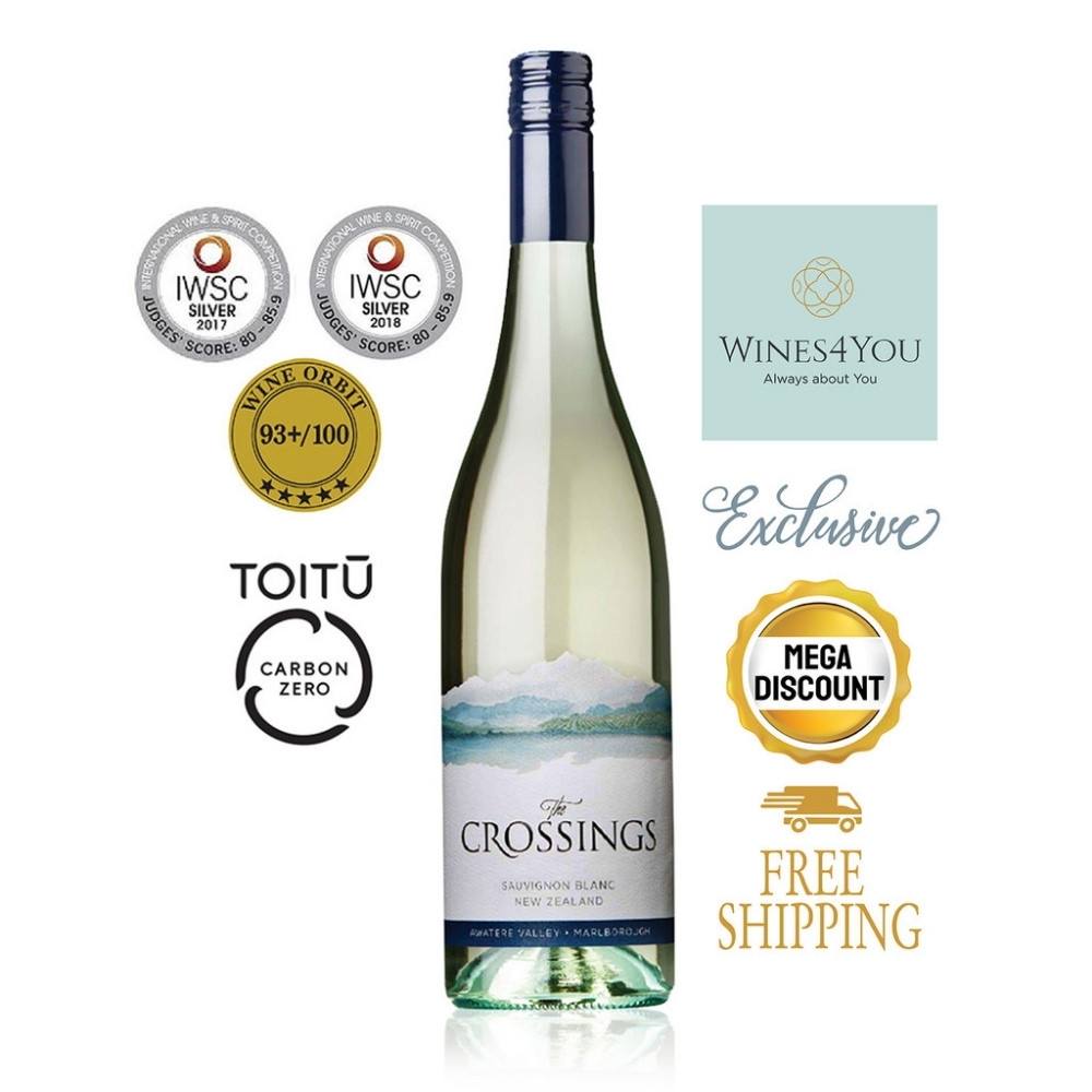 The Crossings Sauvignon Blanc New Zealand White Wine 2023